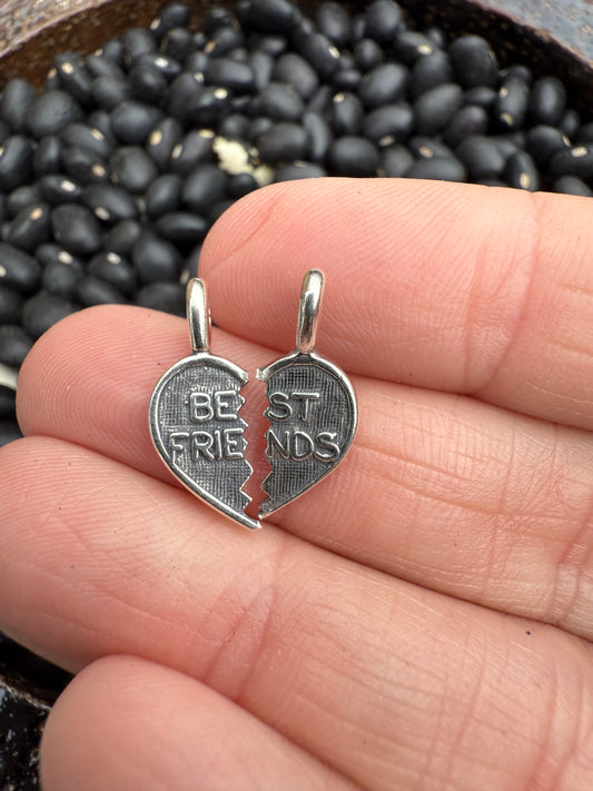 Best friend Charms Sterling Silver Charm