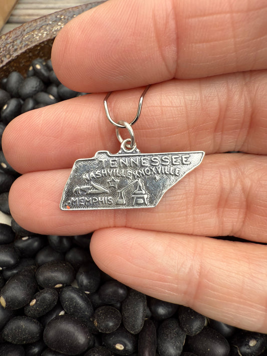 Tennessee Sterling Silver Charm