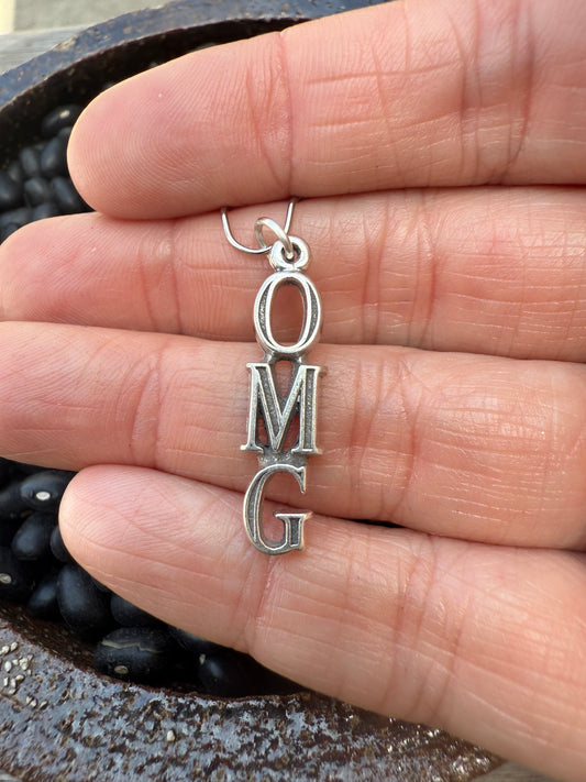 OMG Sterling Silver Charm