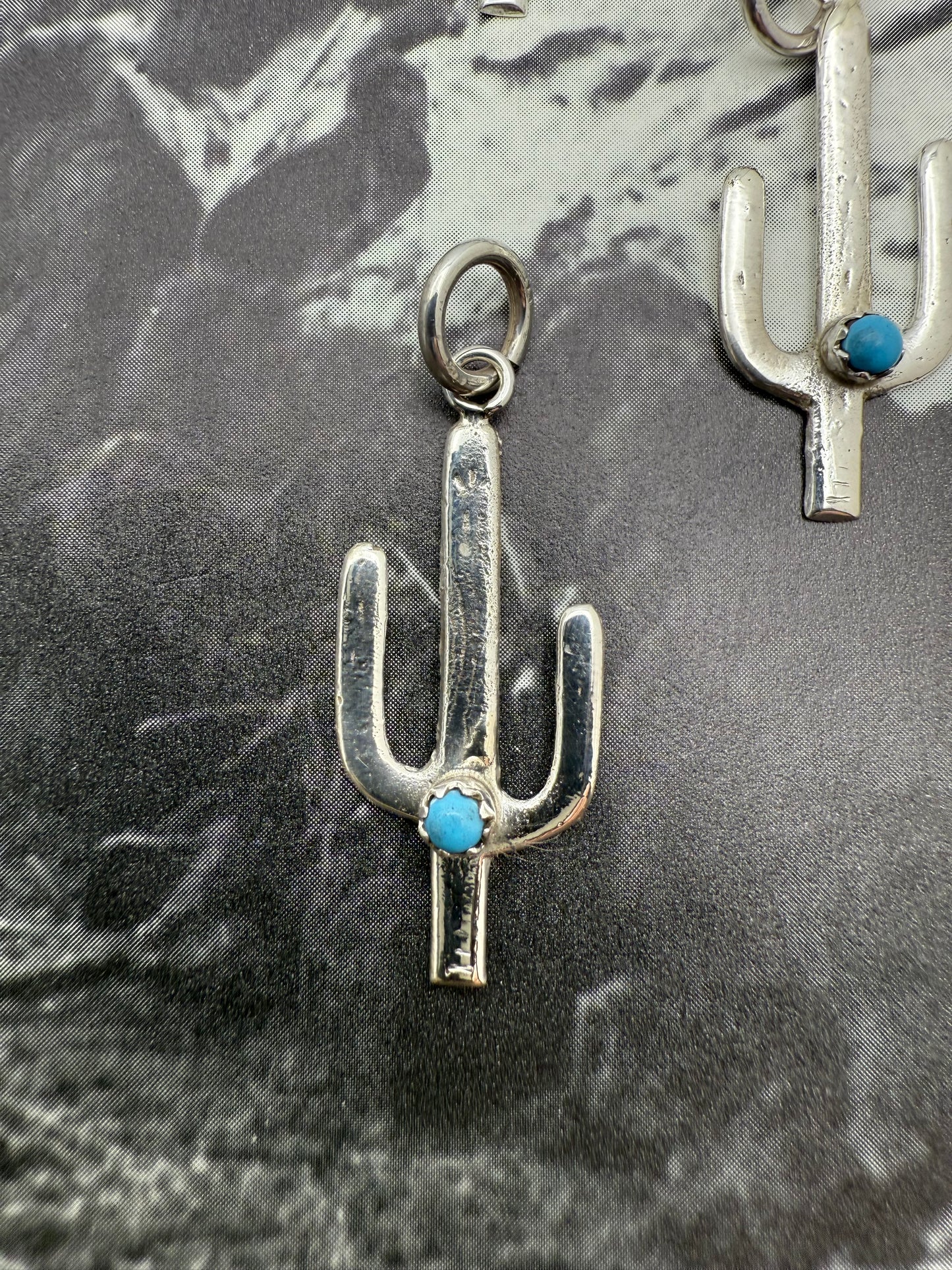 Cactus Charm with Turquoise