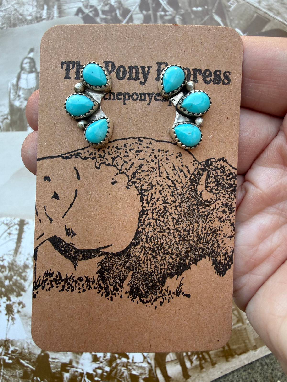 Cowboy Tears Turquoise Earrings