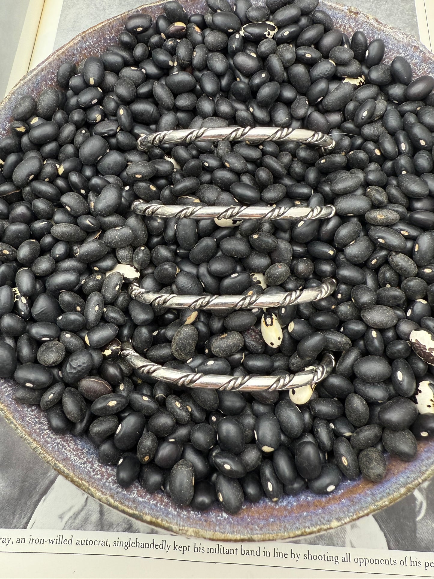 Smaller Gauge Ribbon Rope Twist Stacker Cuff