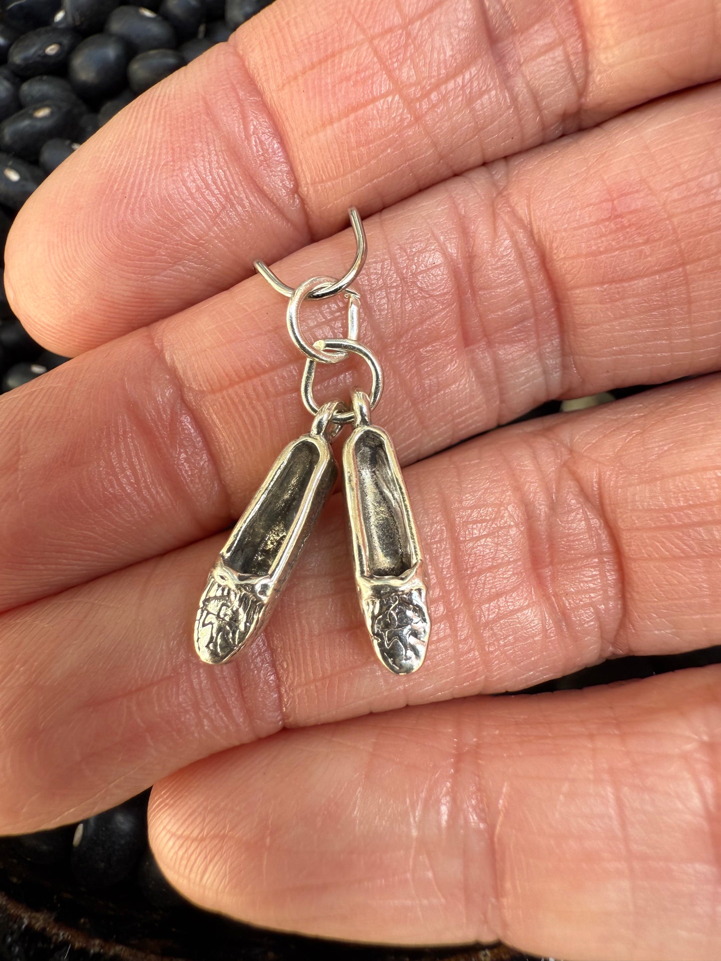 Moccasins movable Sterling Silver Charm