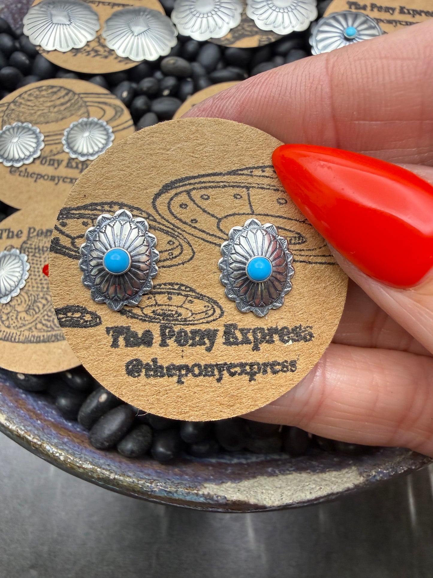 Conchito Sterling Silver Studs