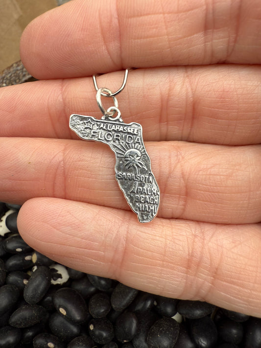 Florida Sterling Silver Charm