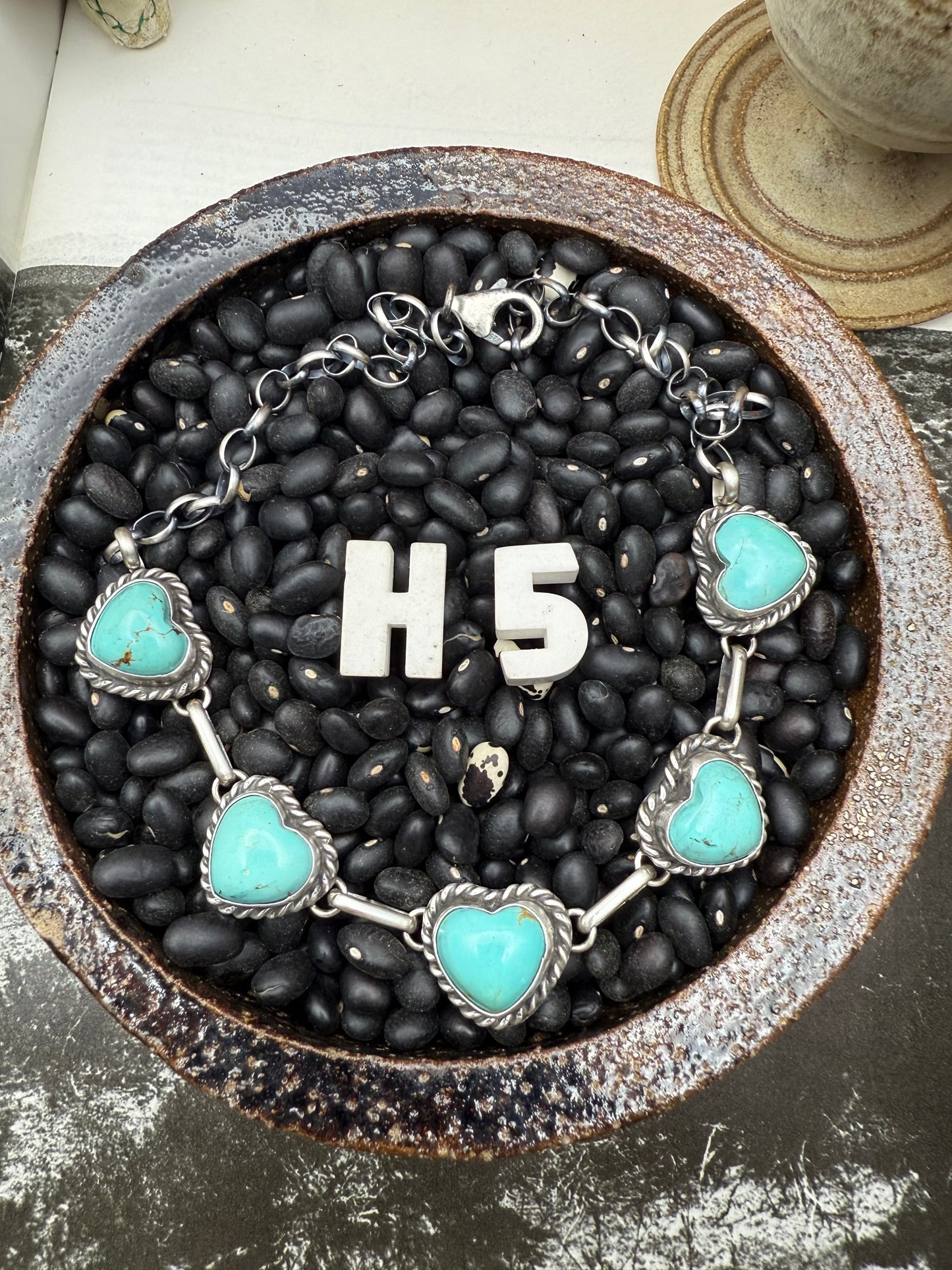 Turquoise Heart Choker