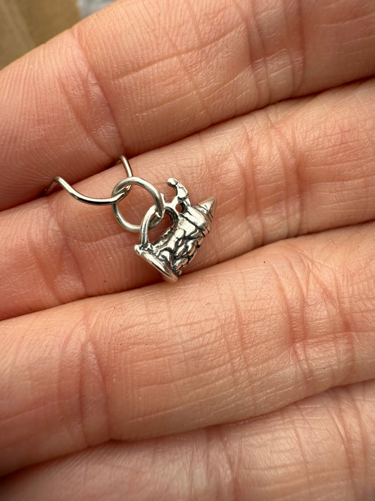 Small Beer Stein Sterling Silver Charm