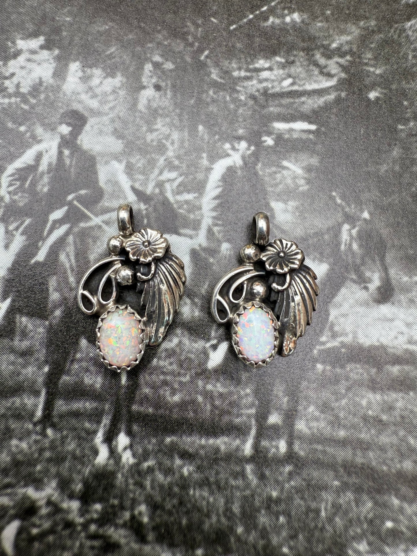 Native American Charm with Leaf motif