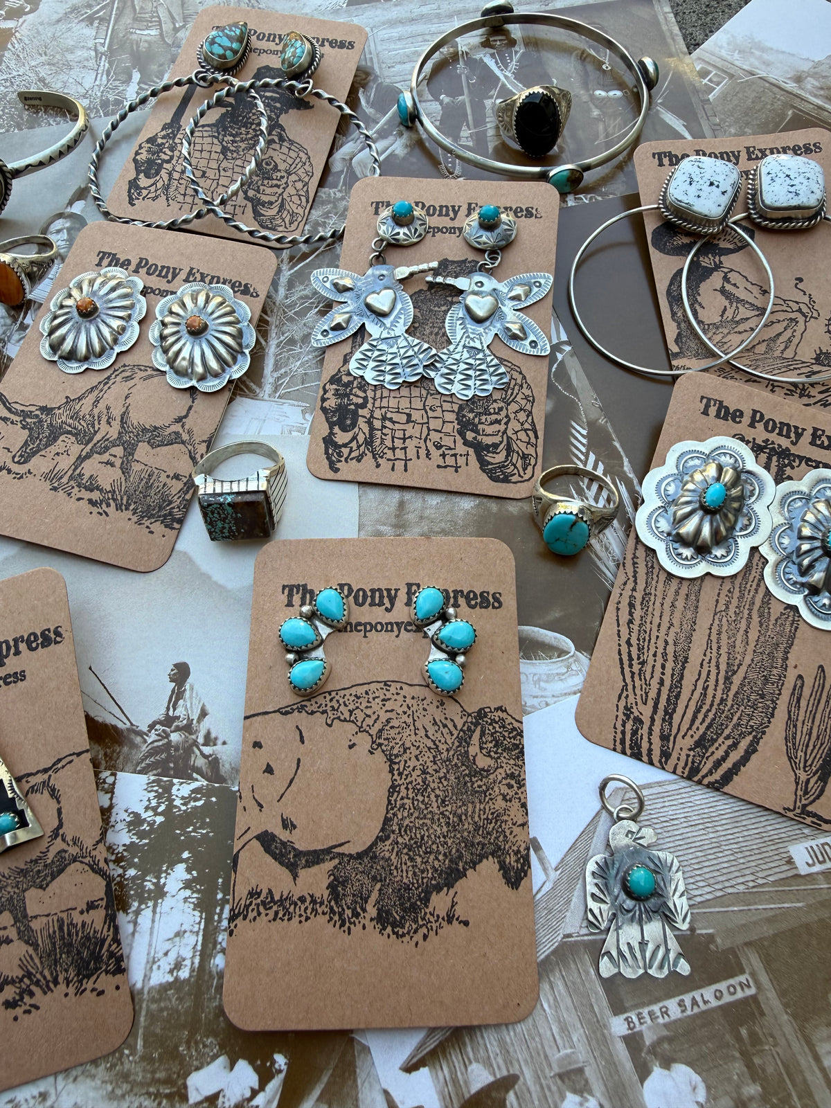 Hummingbird Hand Stamped Earrings