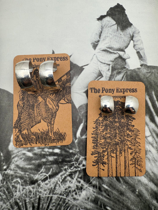 Sterling Silver Handmade Hoops