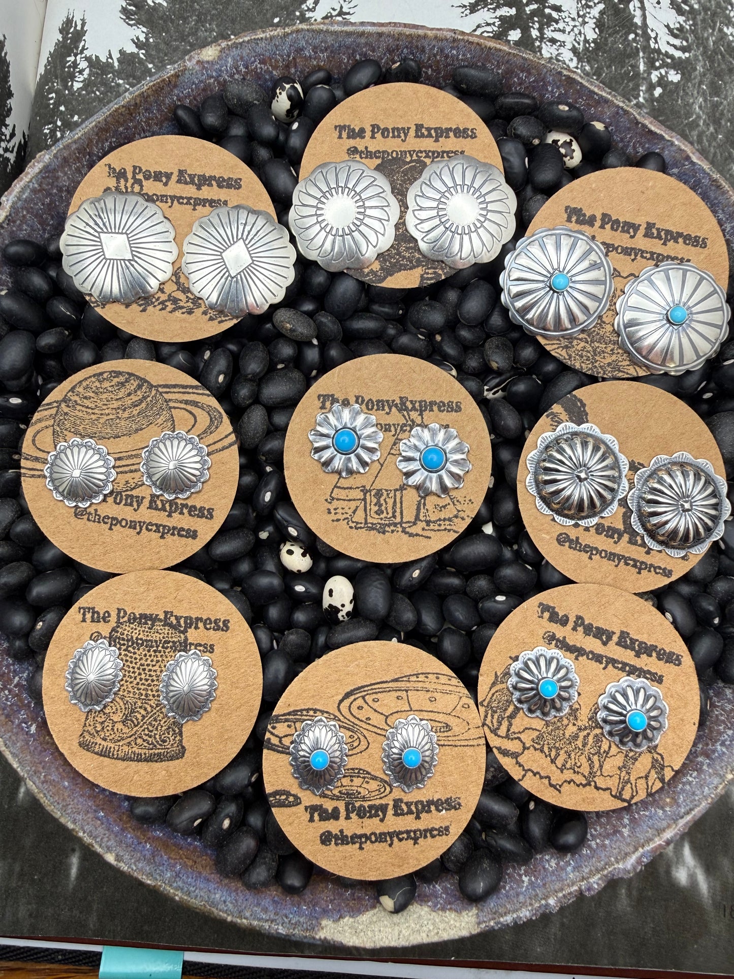 Conchito Sterling Silver Studs