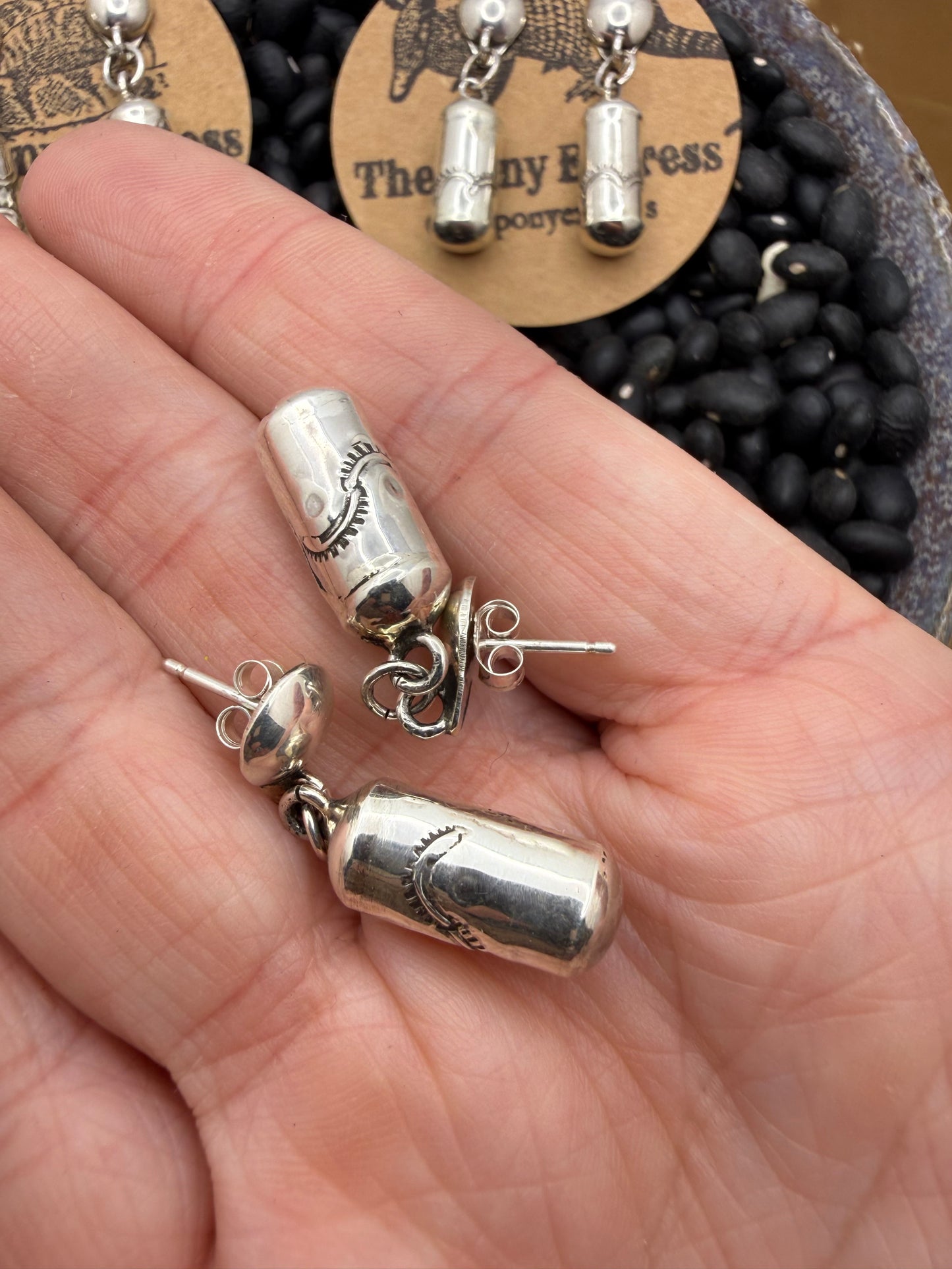 Handmade Navajo Pearl Earrings