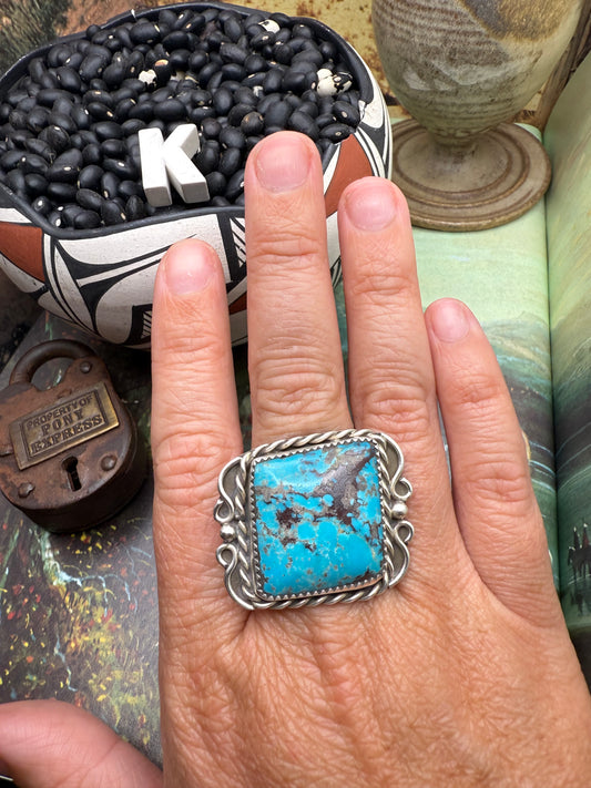 $99 Turquoise Statement Ring K size 9