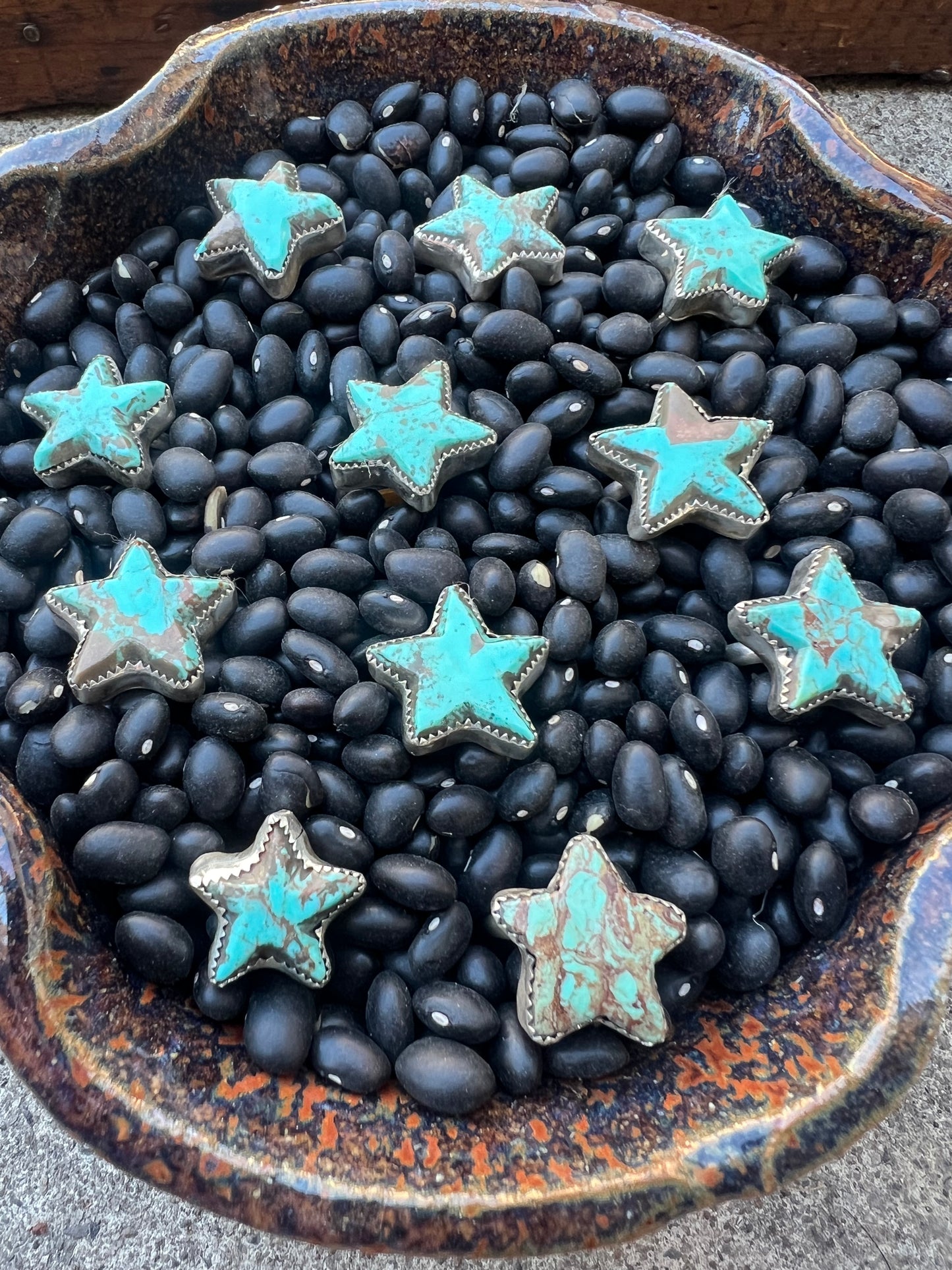 Turquoise Star Rings