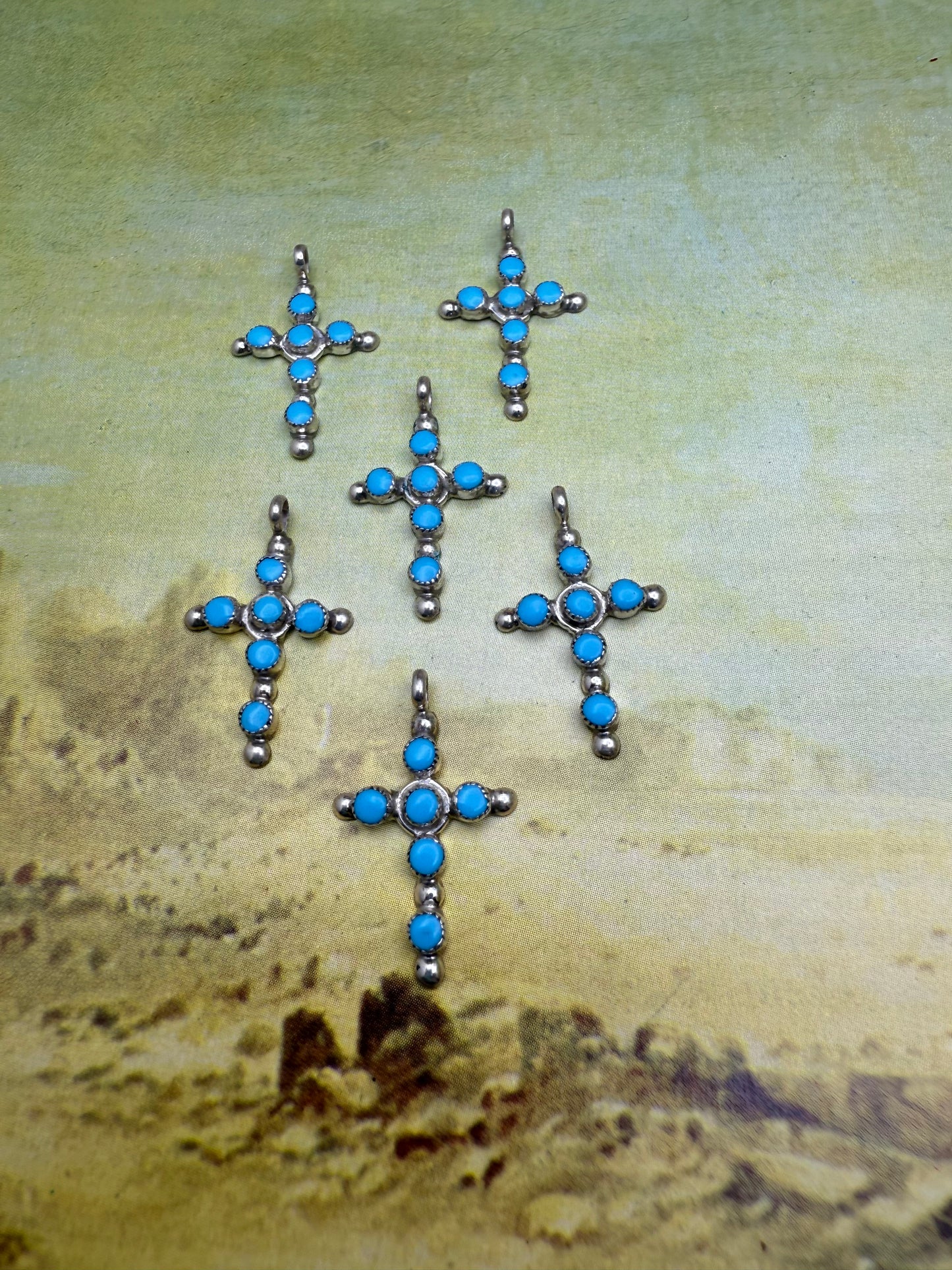 Turquoise Cross Pendant