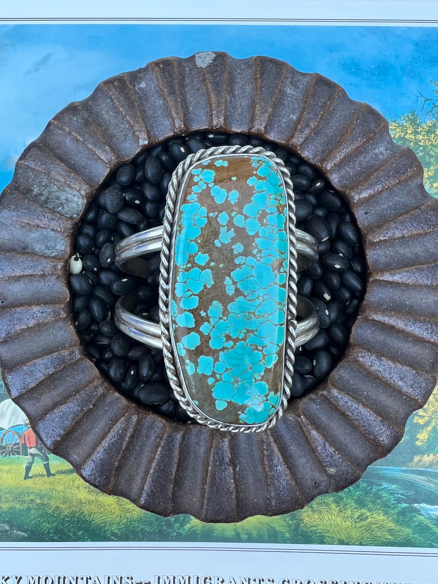 #8 Turquoise Slab Cuff