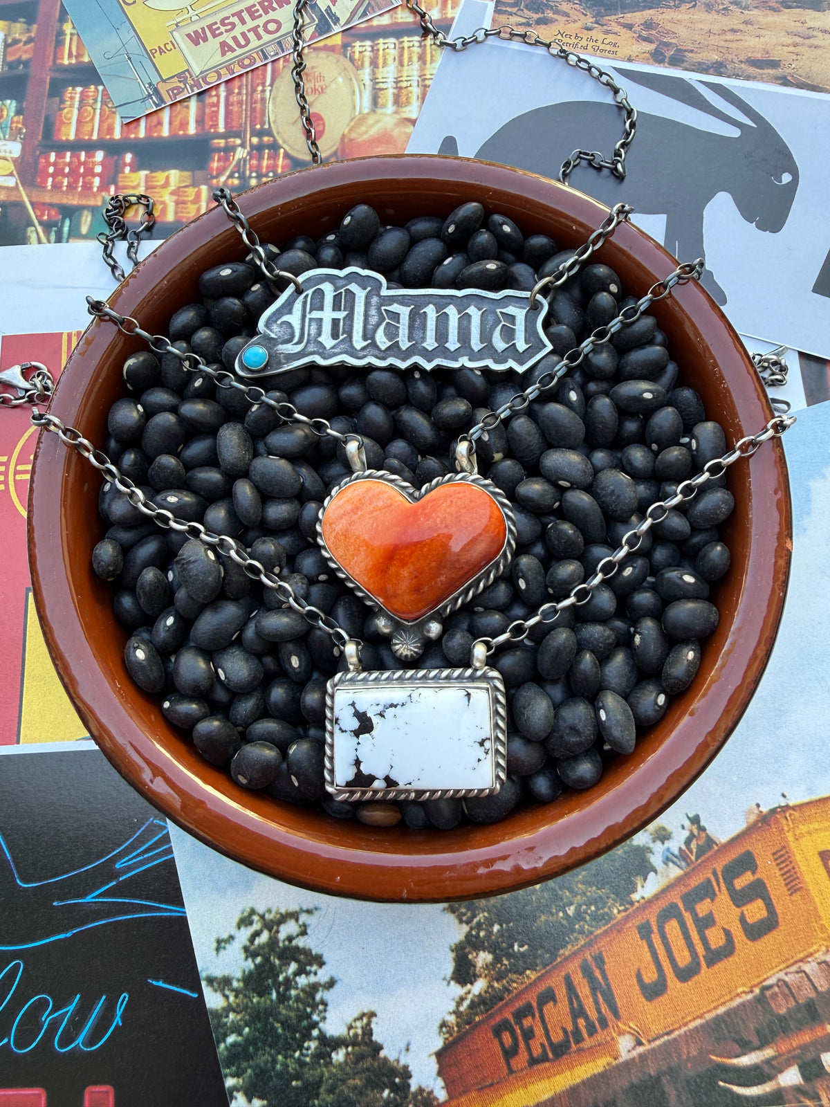 Heart Spiny Orange Necklace