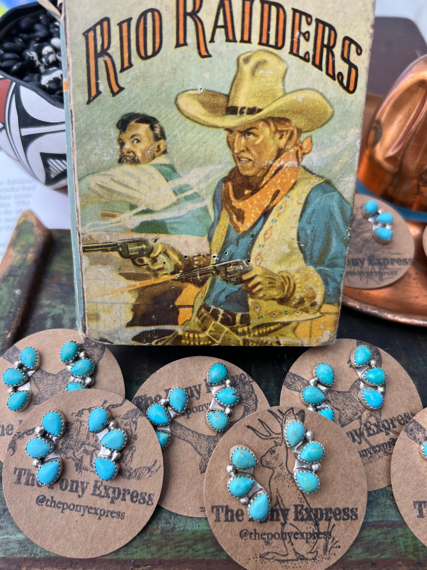 Cowboy Tears Turquoise Earrings