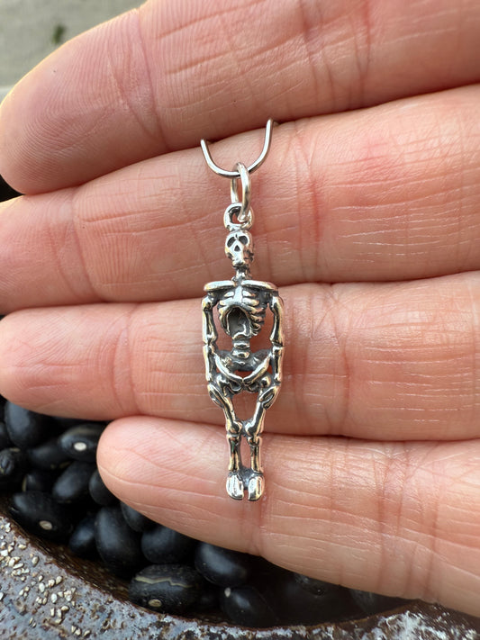 Skeleton Sterling Silver Charm