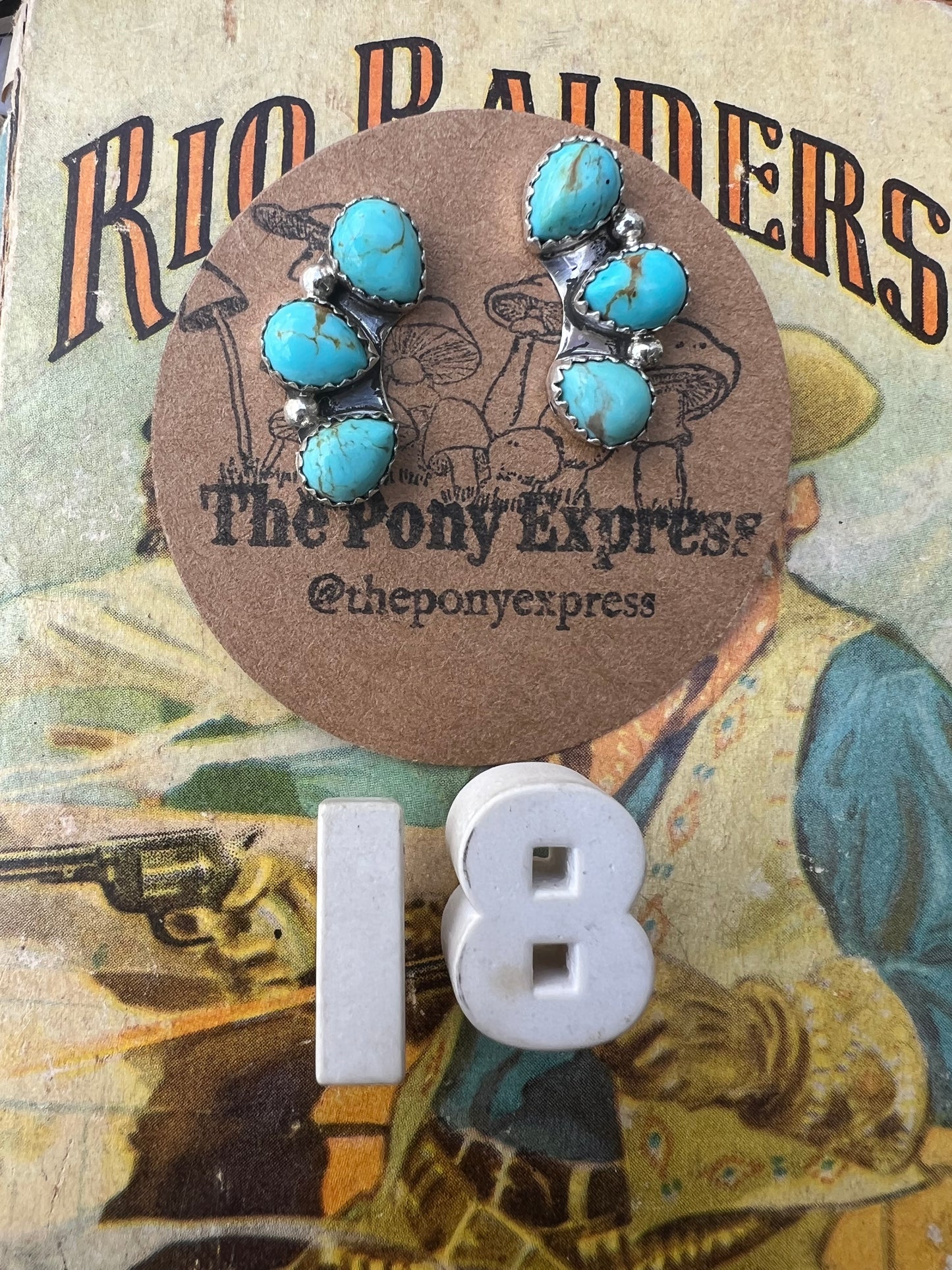 Cowboy Tears Turquoise Earrings