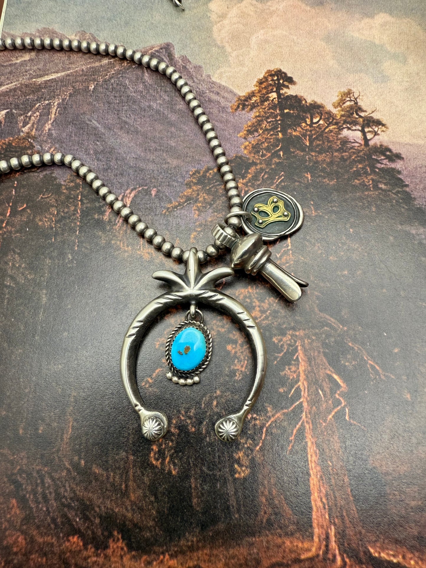 Turquoise Naja Pendant