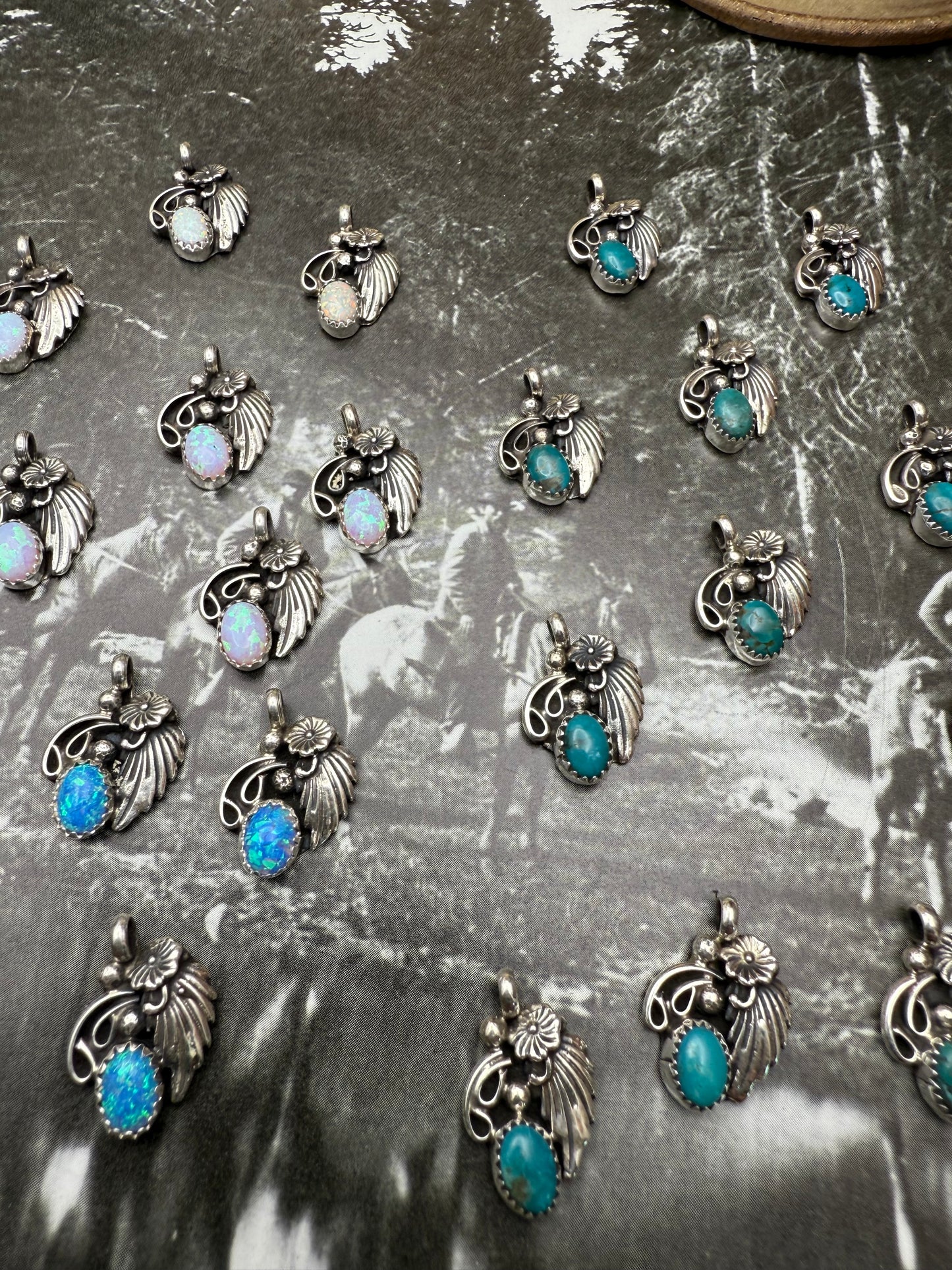 Native American Charm with Leaf motif