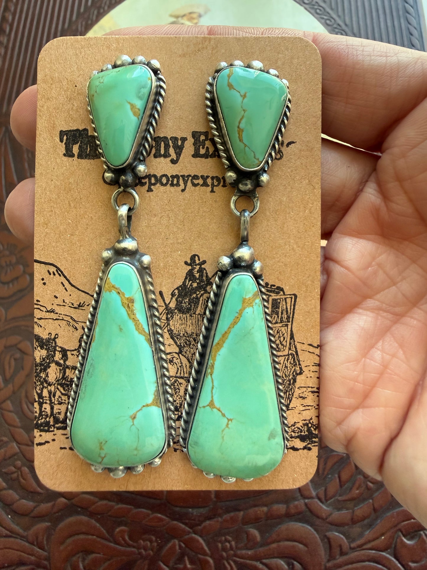Large Kee Turquoise Earrings