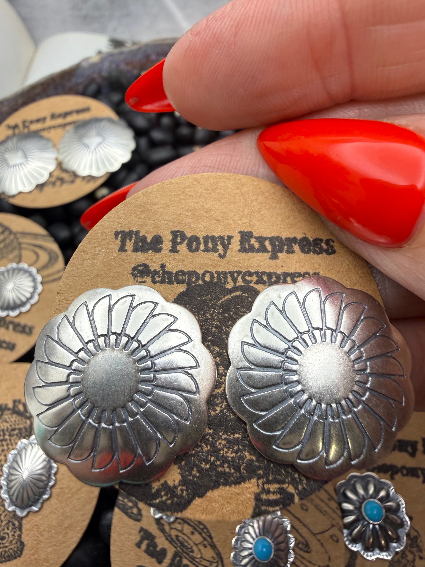 Conchito Sterling Silver Studs