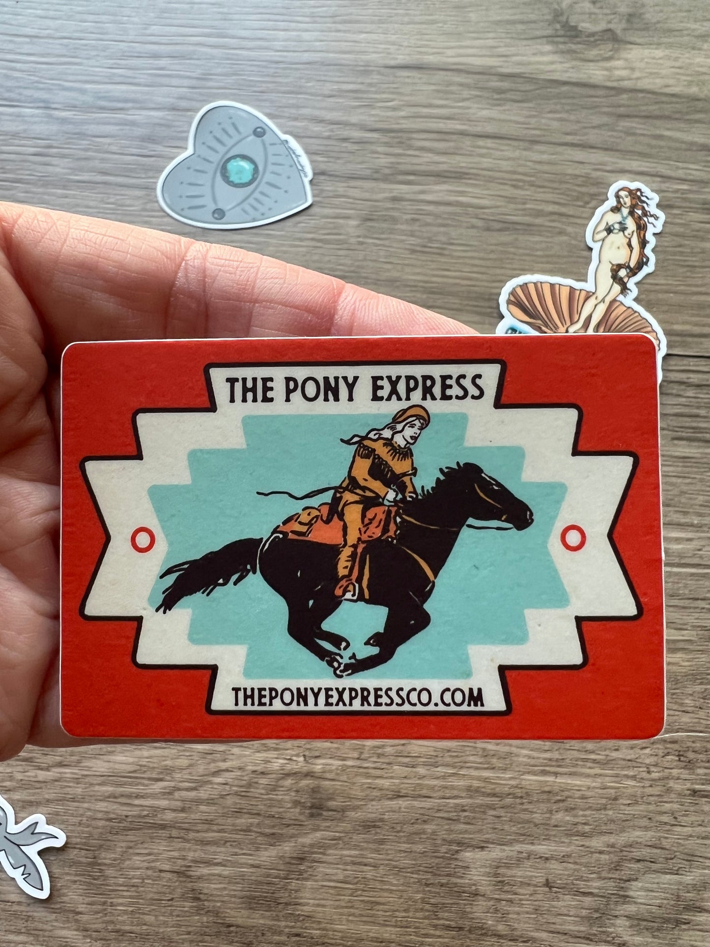 The Pony Express Sticker