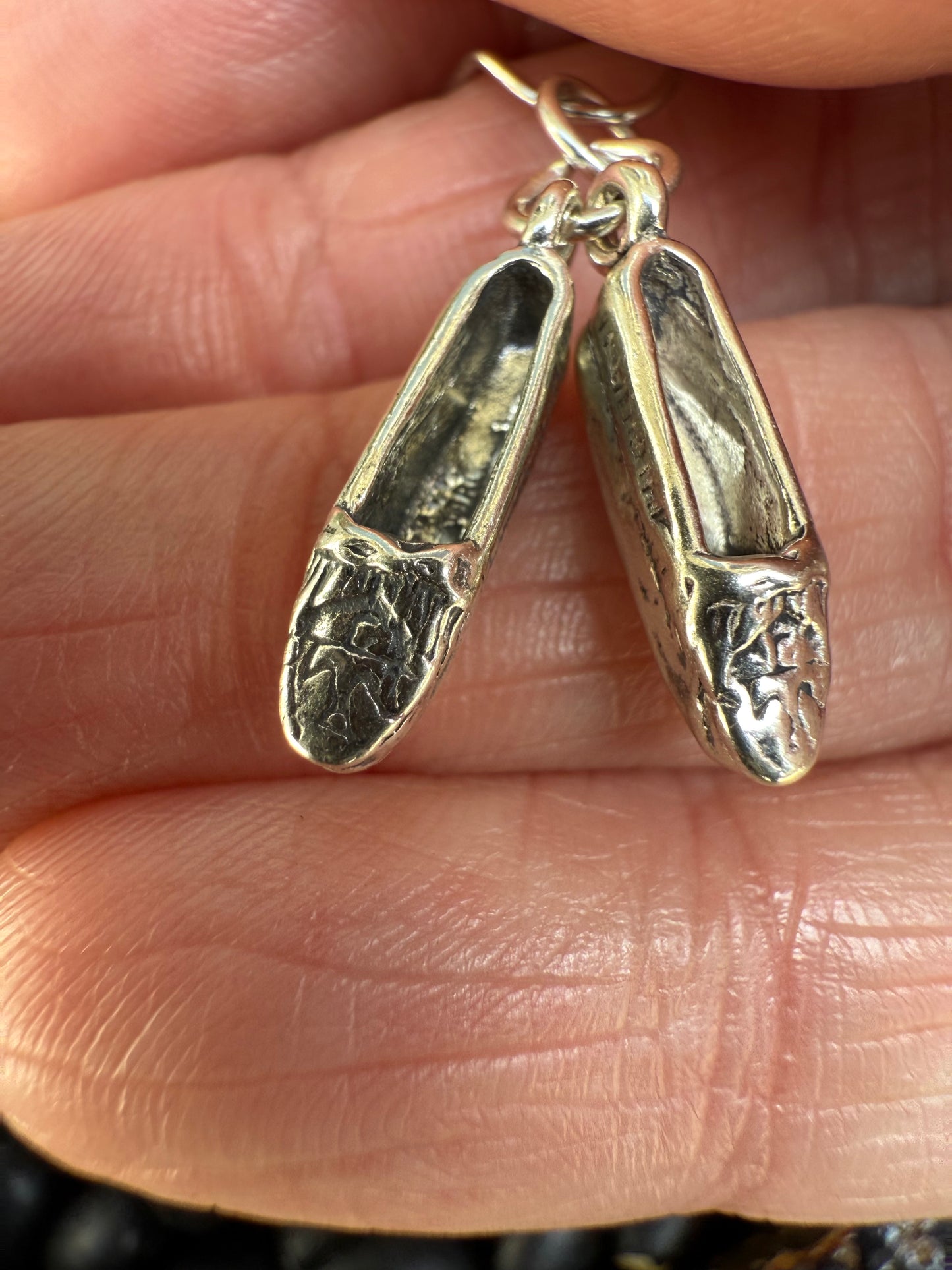 Moccasins movable Sterling Silver Charm