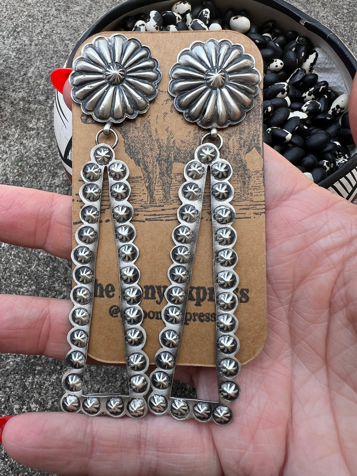 Starburst Concho Earrings