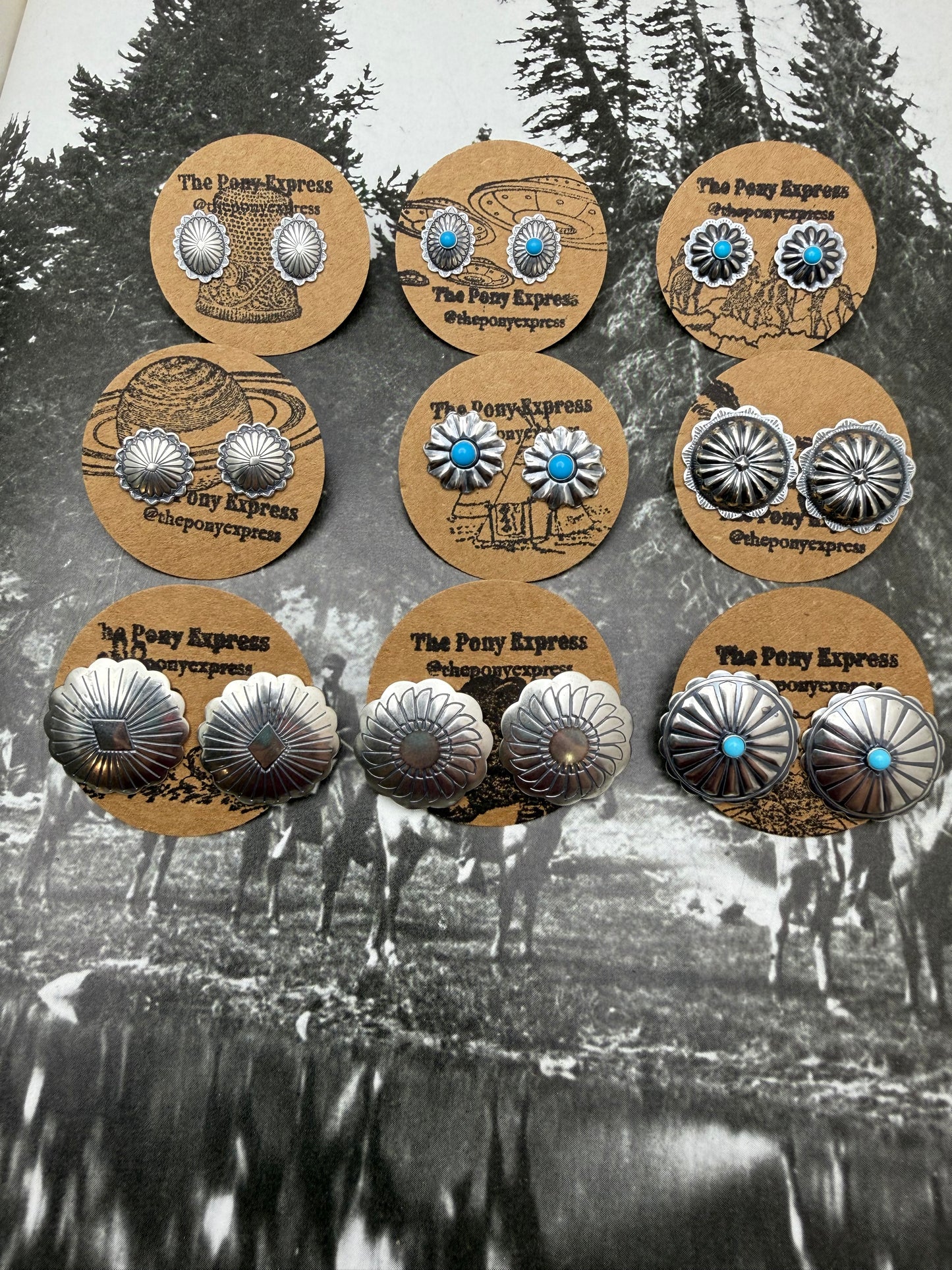 Conchito Sterling Silver Studs