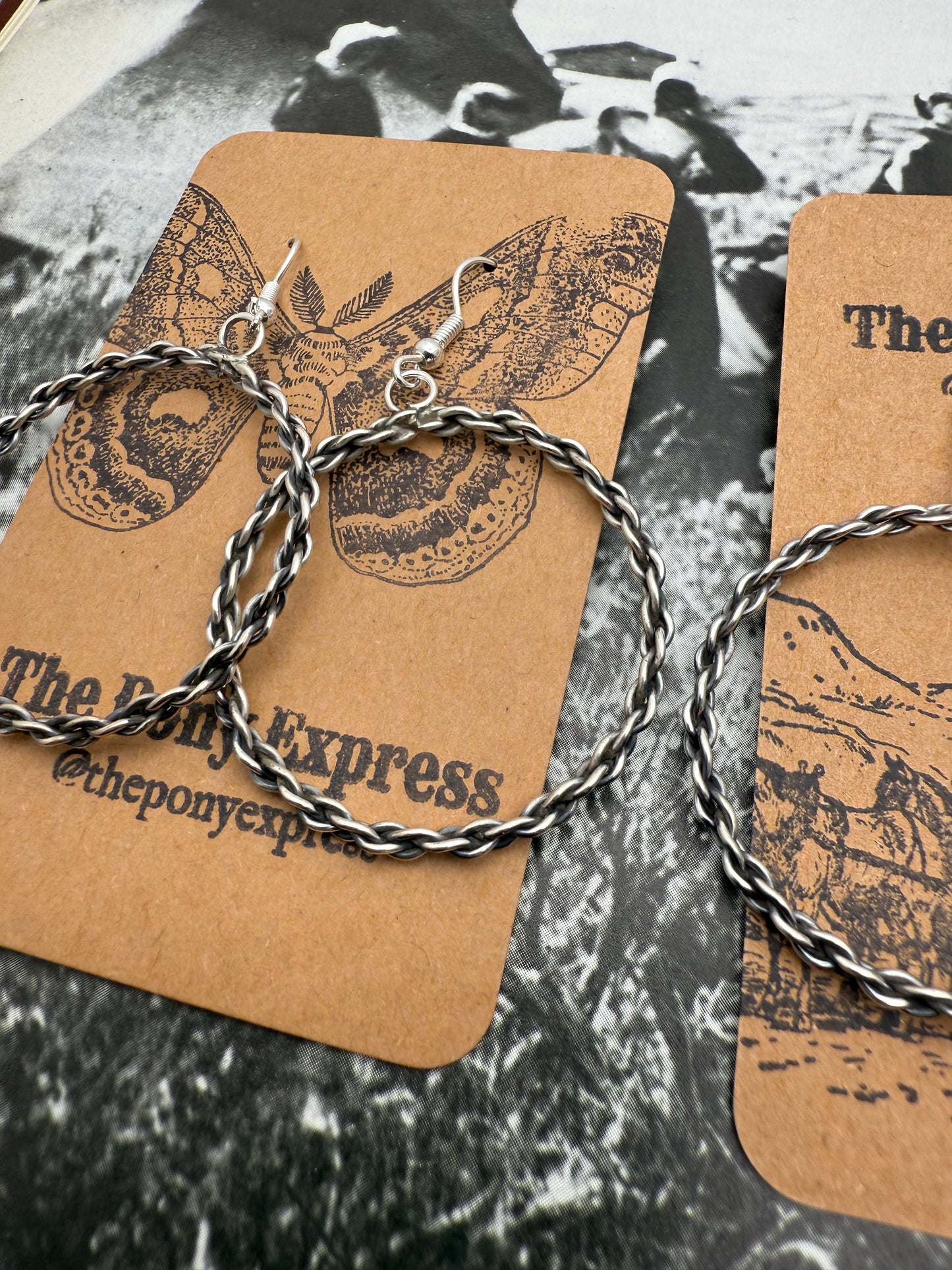 Braided Medium Hoops