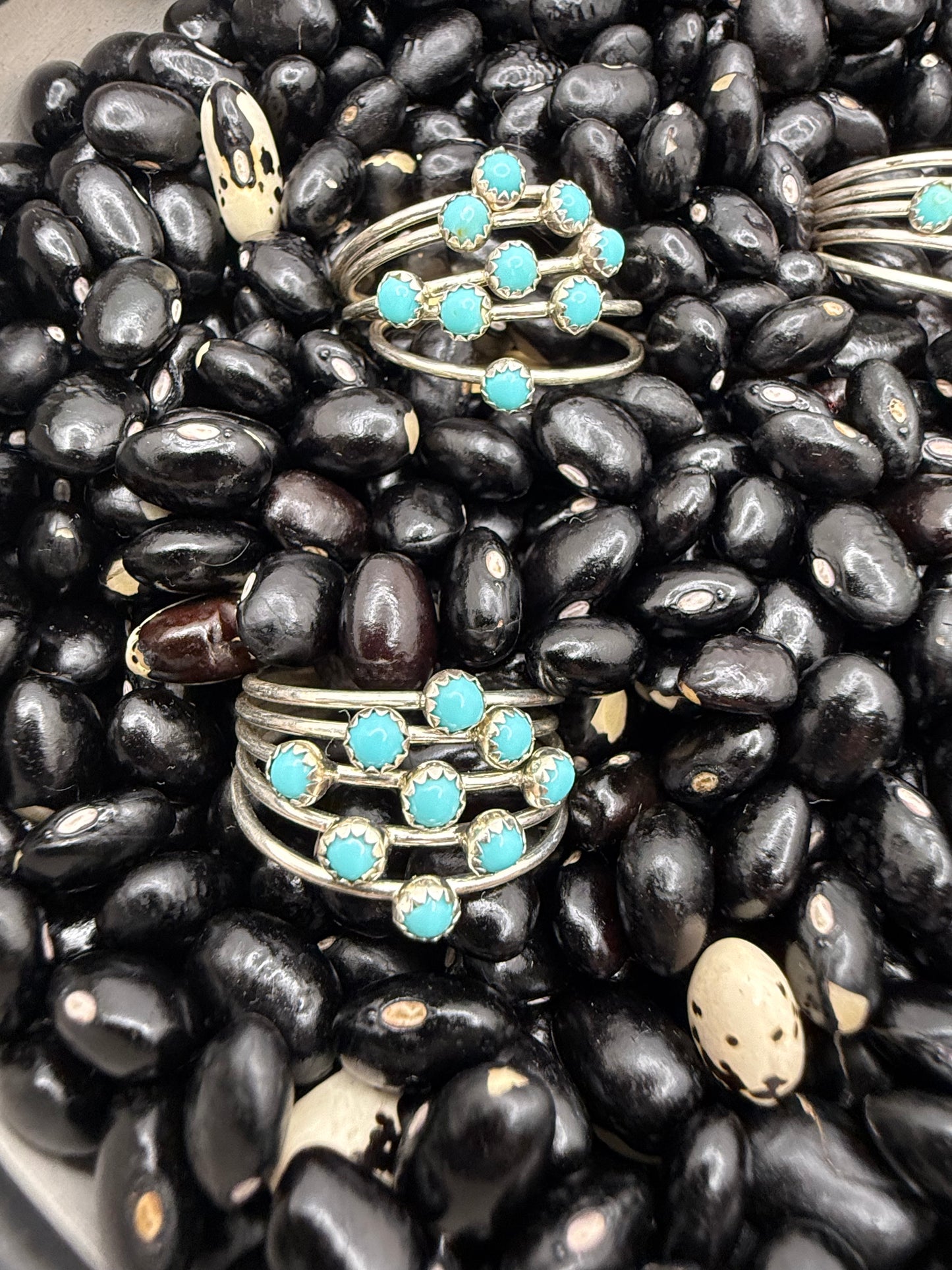 5 Turquoise Band Ring