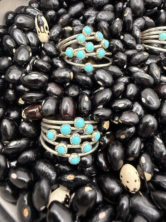 5 Turquoise Band Ring