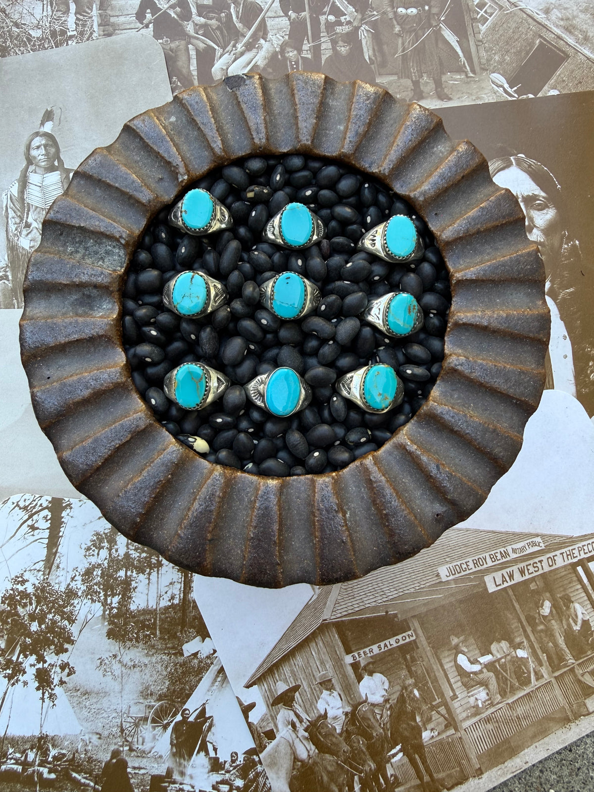 Turquoise Oval Signet Ring