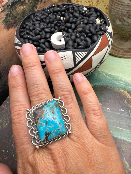 $99 Turquoise Statement Ring G size 8