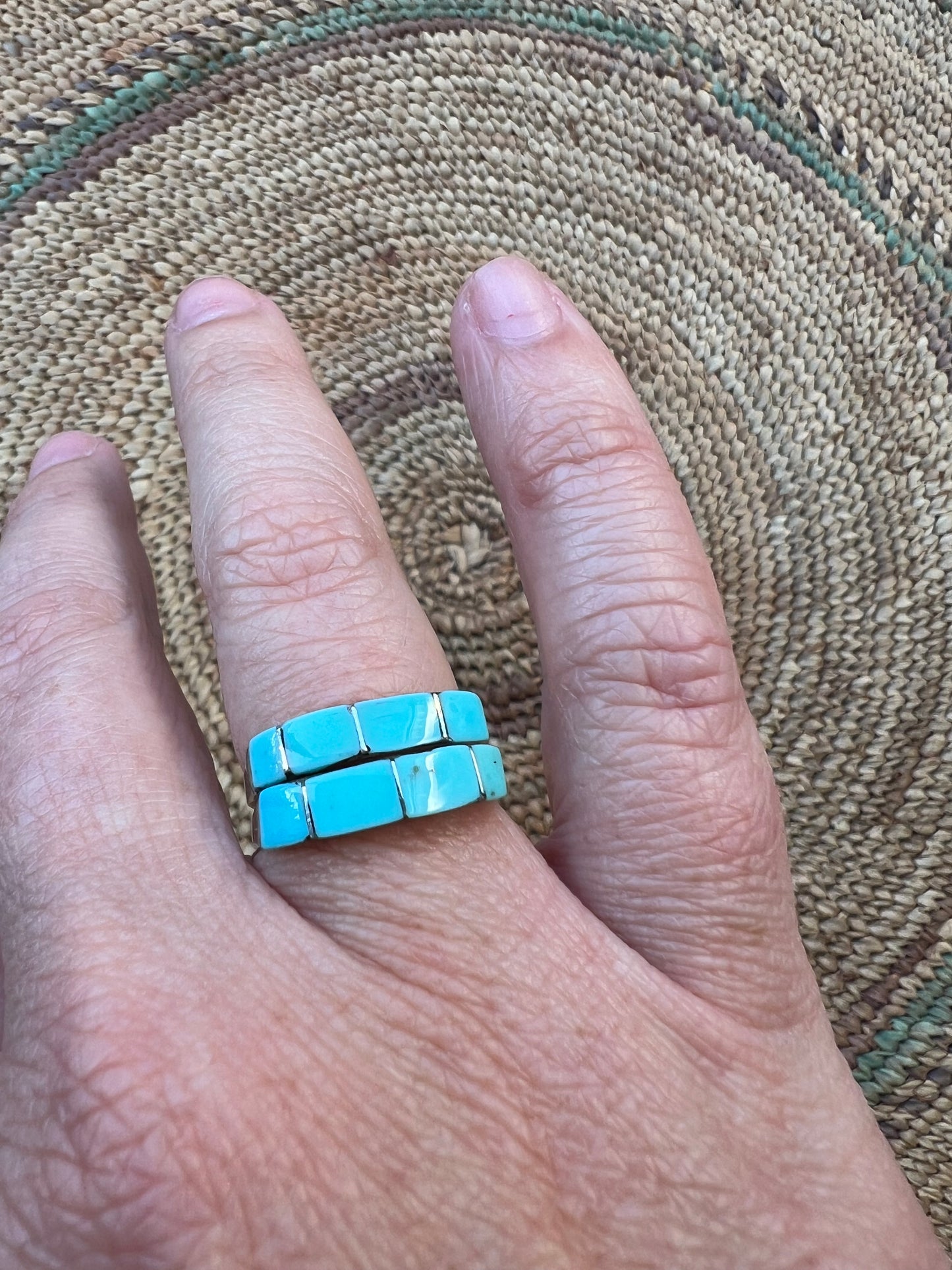 Thick Turquoise Inlay Ring