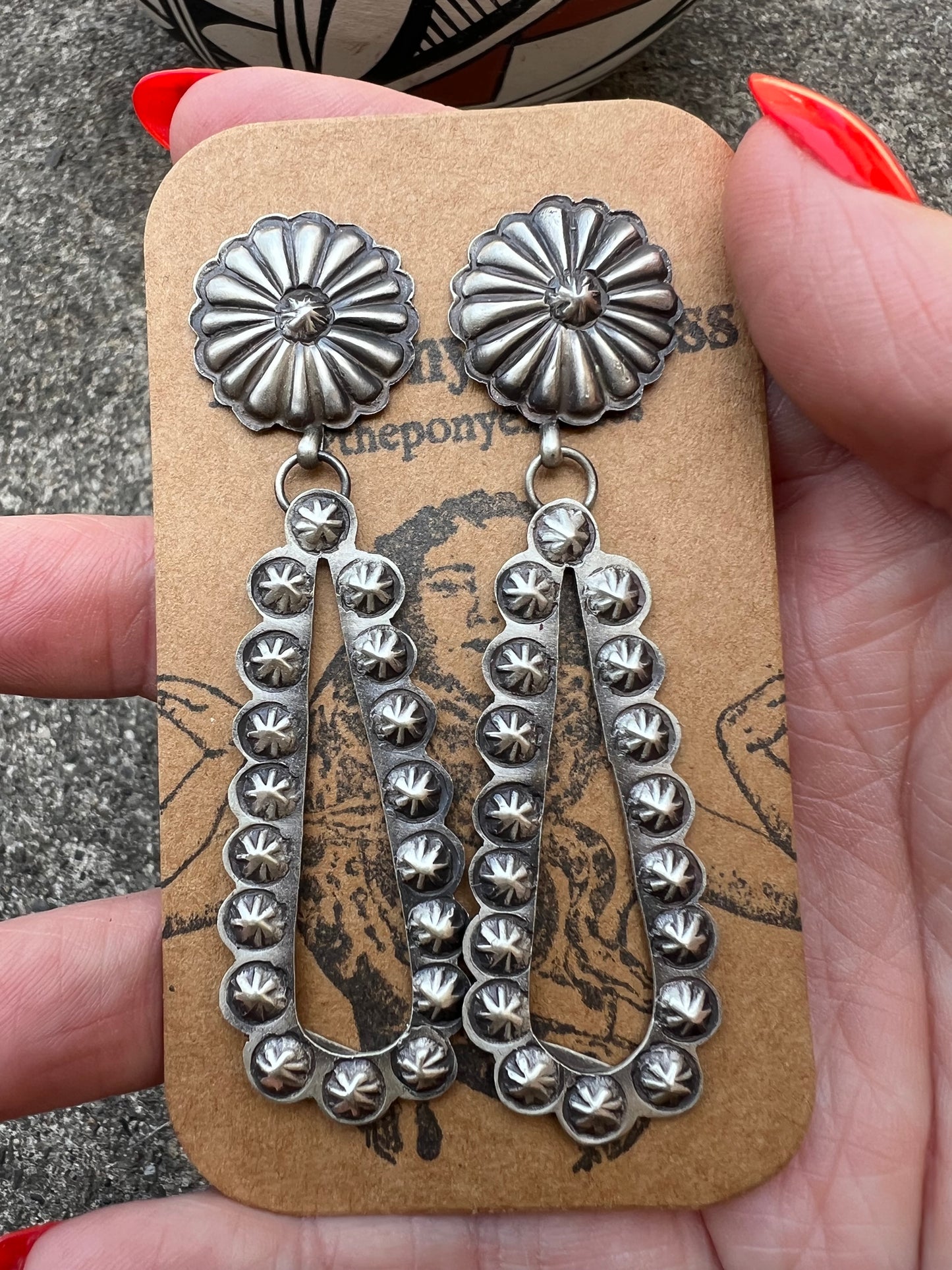 Starburst Concho Earrings