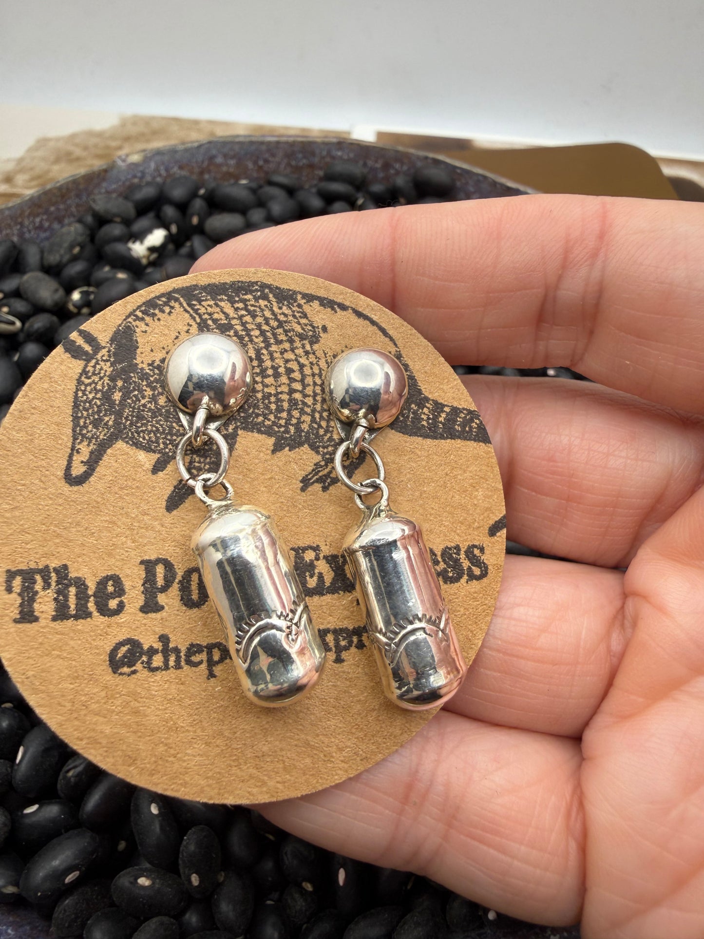 Handmade Navajo Pearl Earrings