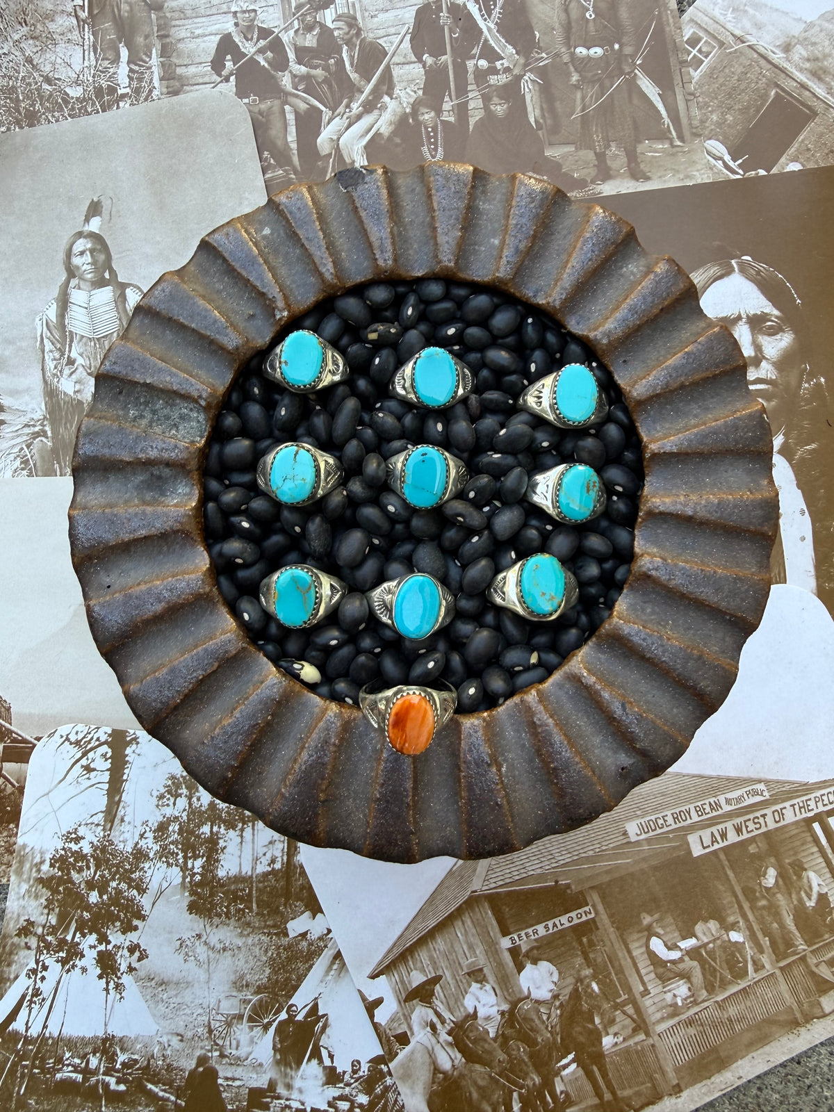 Turquoise Oval Signet Ring