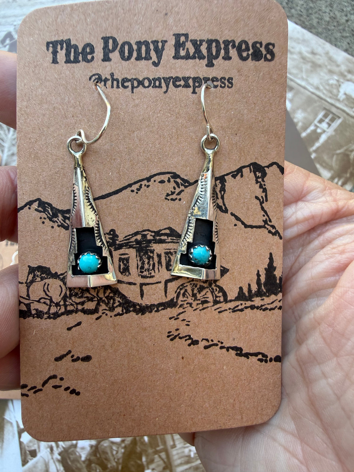 Teepee Shadowbox Dangle Earrings