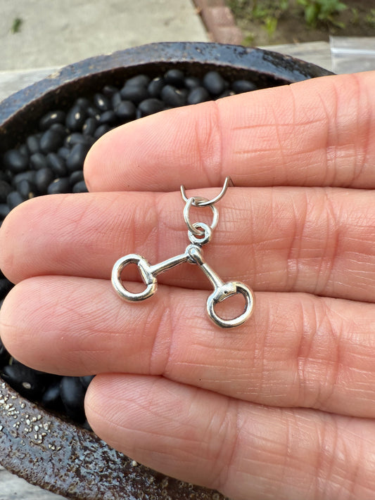 Bridle Snaffle Sterling Silver Charm