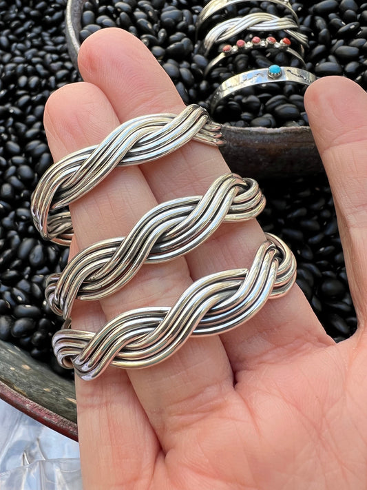 Children’s Silver Braided Cuff