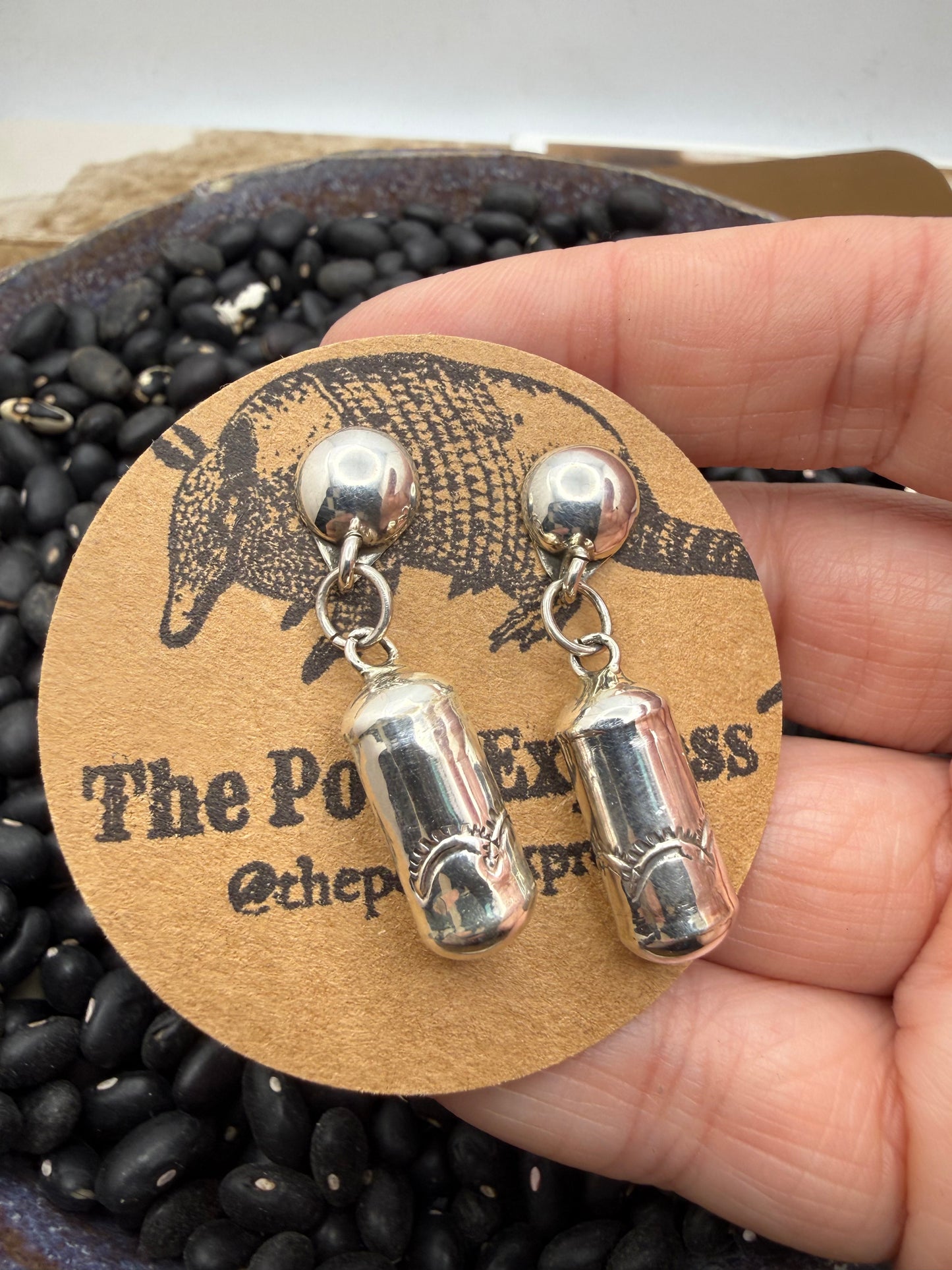 Handmade Navajo Pearl Earrings