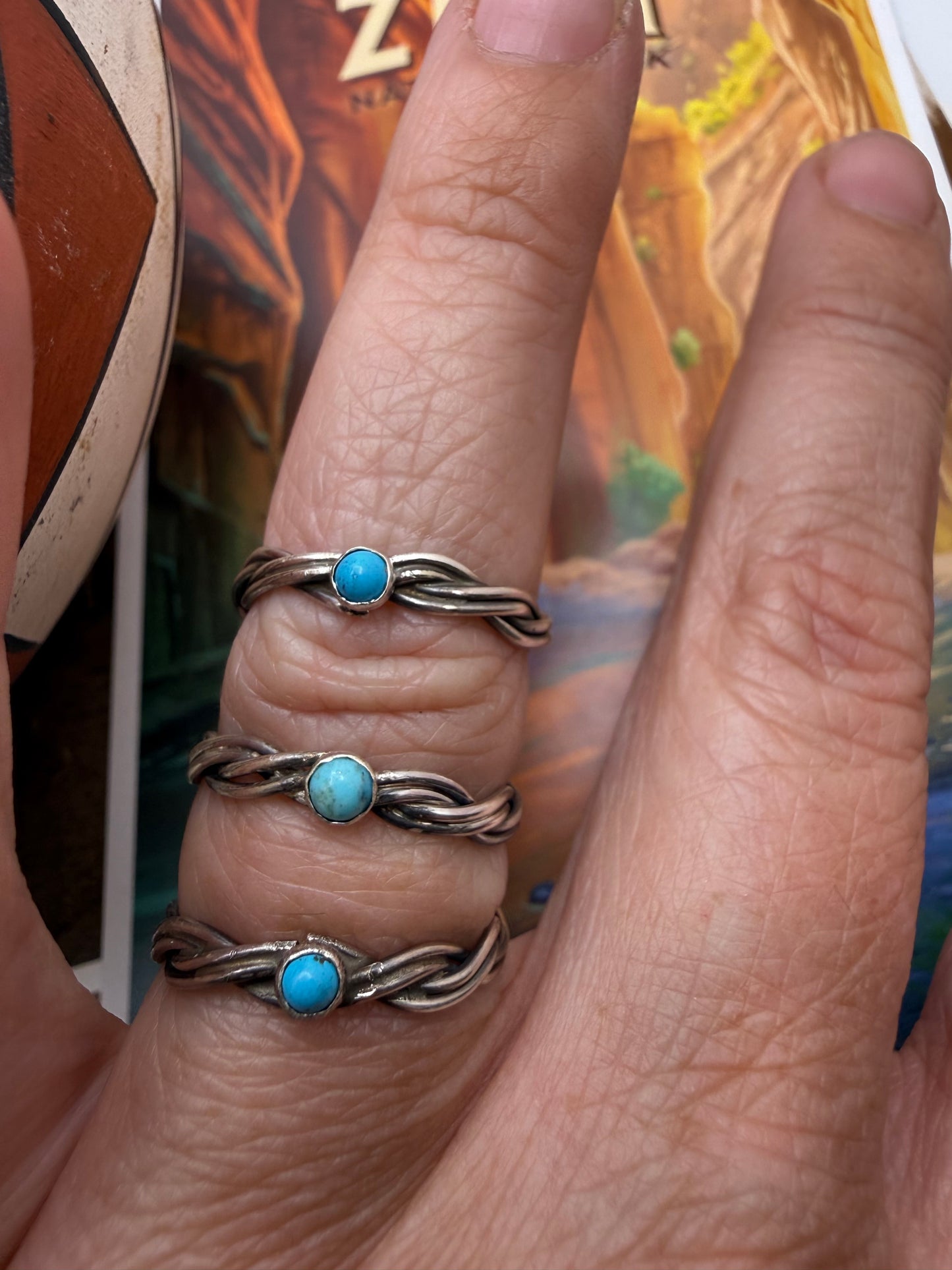 Braided Turquoise Ring
