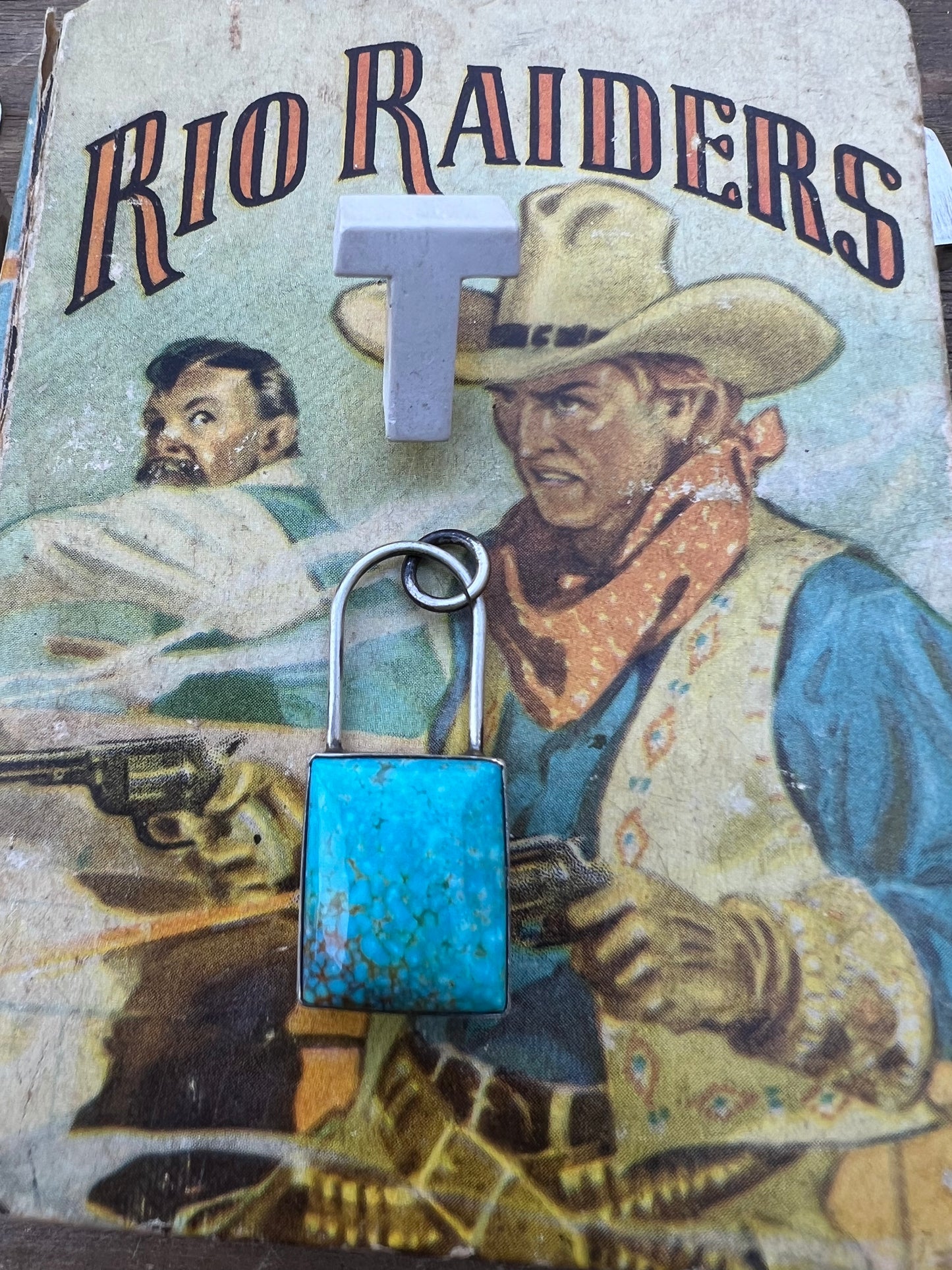 Turquoise Lock Pendant