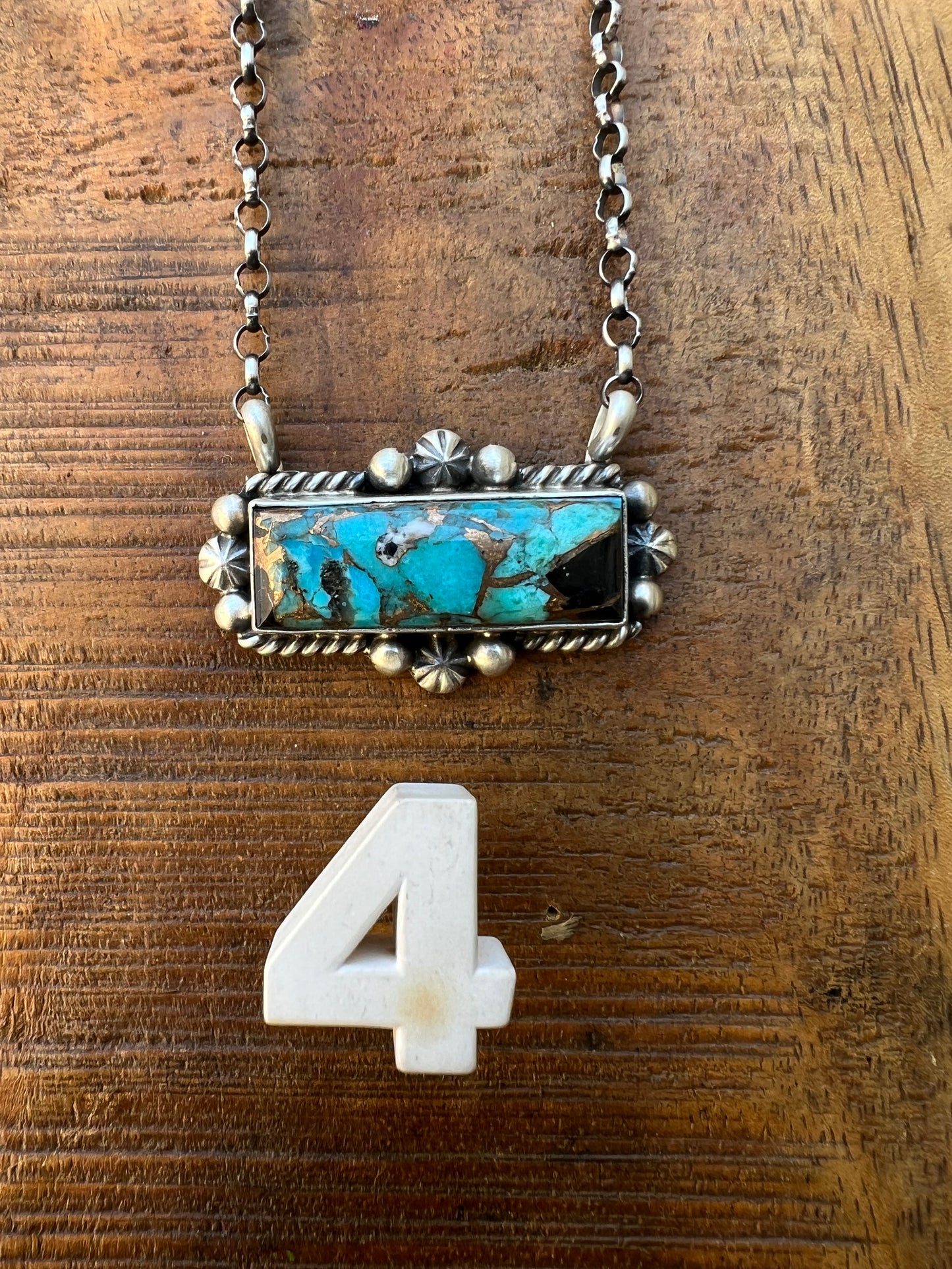 Zia Turquoise Bar Necklace