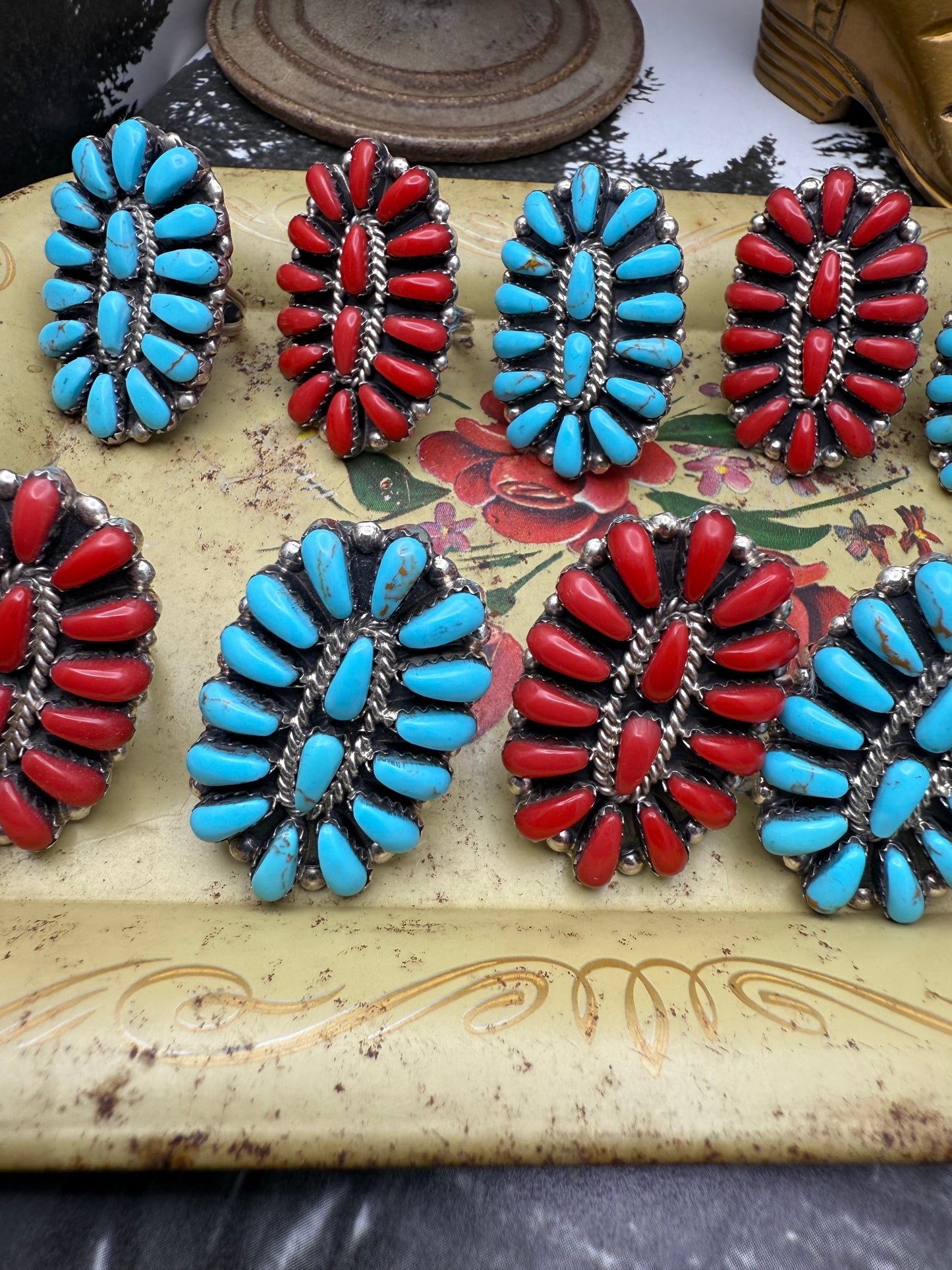 OG Native American Cluster Ring