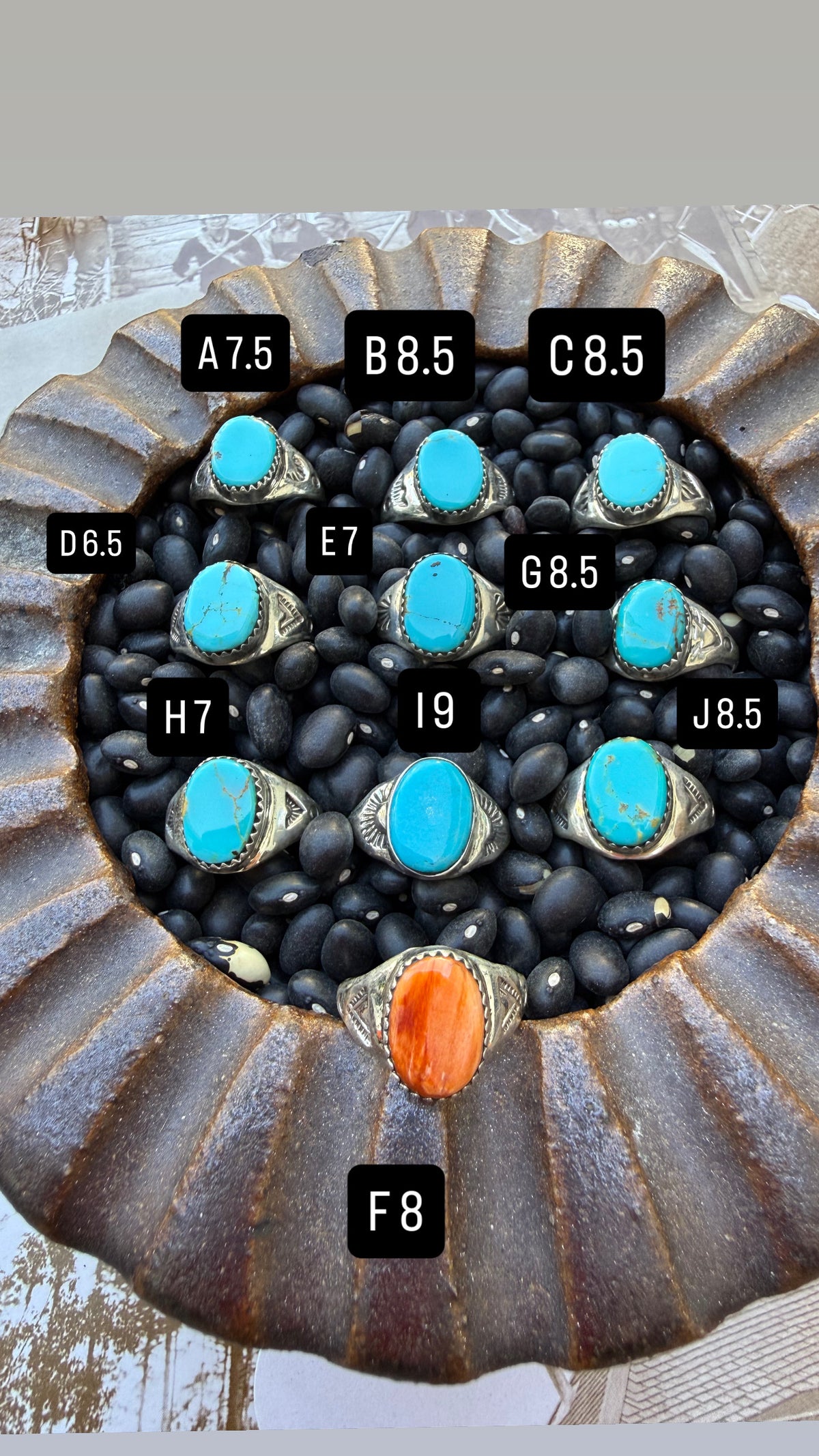 Turquoise Oval Signet Ring